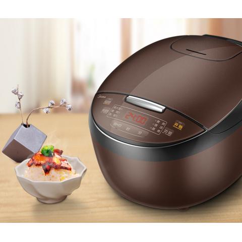 美的（Midea）電飯煲 家用多功能 一鍵快速 4/5L匠銅聚能釜內膽（24小時智能預約） 口碑爆款丨