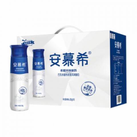 伊利 安慕希 高端暢飲型希臘風味酸奶原味 230g*10瓶/禮盒裝